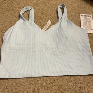 Lululemon Athletica Sky Blue Ribbed Tank
